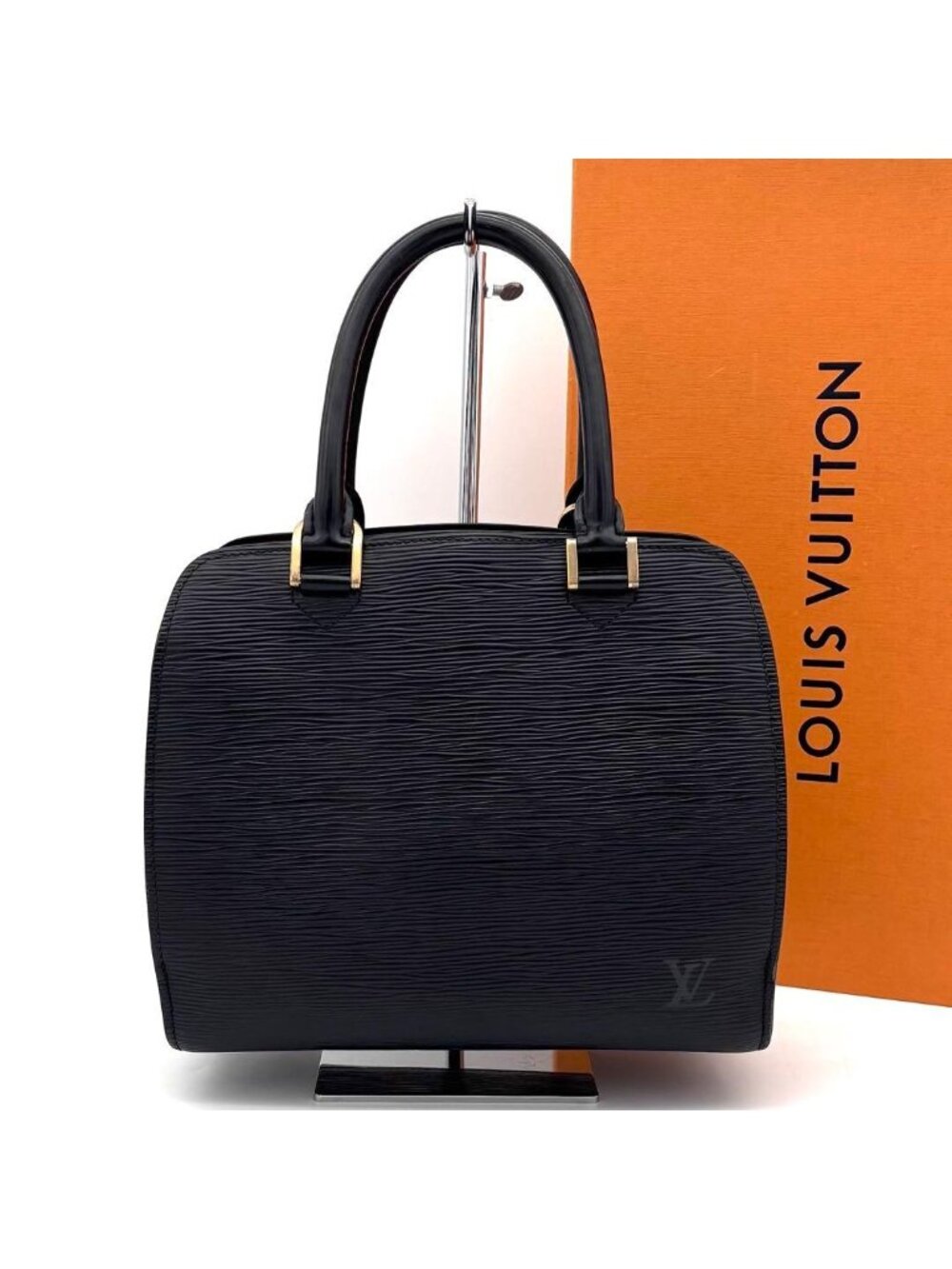 Louis Vuitton Epi Pont Neuf Handbag Noir Black